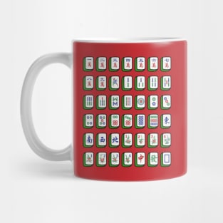 Mahjong Game Tiles Neatly Arranged. It's Mahjong Time! Mug